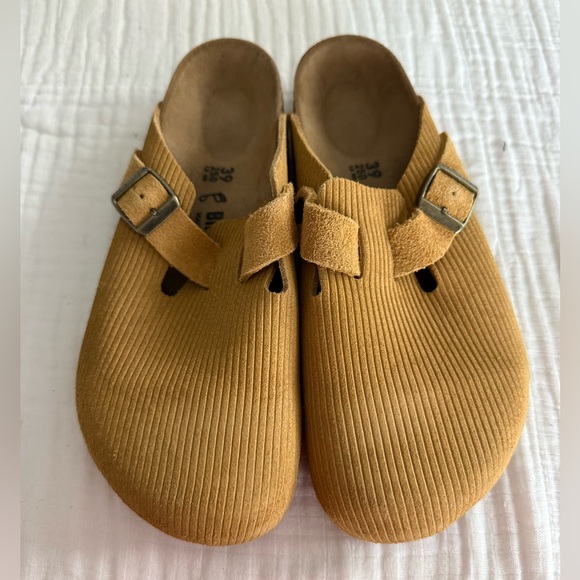NWOB Birkenstock Boston Suede Embossed Clog Size 39 Regular/Wide - Picture 2 of 5